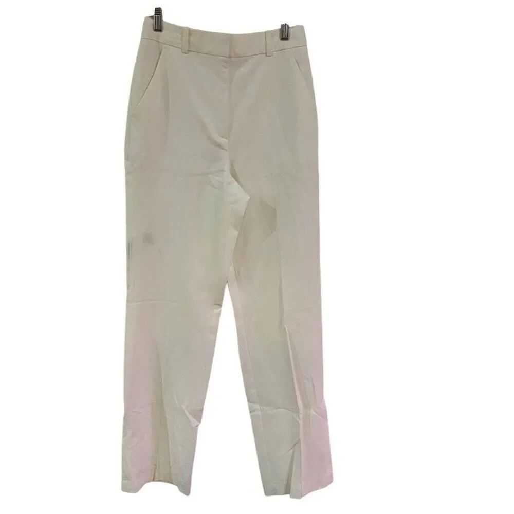 A.L.C. NWT size 6 ivory pants pockets DEFECT- dirty on pant leg see photo